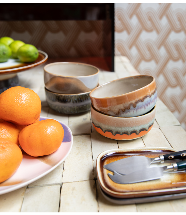 HKLIVING Kom 70s ceramics: dessert bowl burst