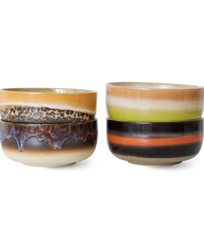 HKLIVING Kom 70s ceramics: dessert bowl eclipse