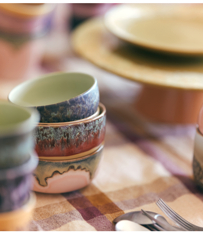 HKLIVING Kom 70s ceramics: dessert bowl cove
