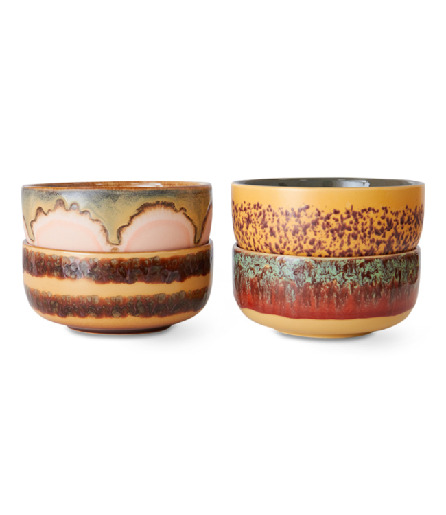 HKLIVING Kom 70s ceramics: dessert bowl bay