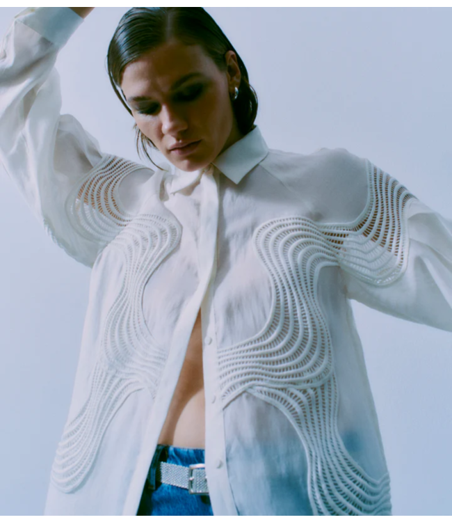 Copenhagen Muse Blouse CMMOLLY-SHIRT JET STREAM