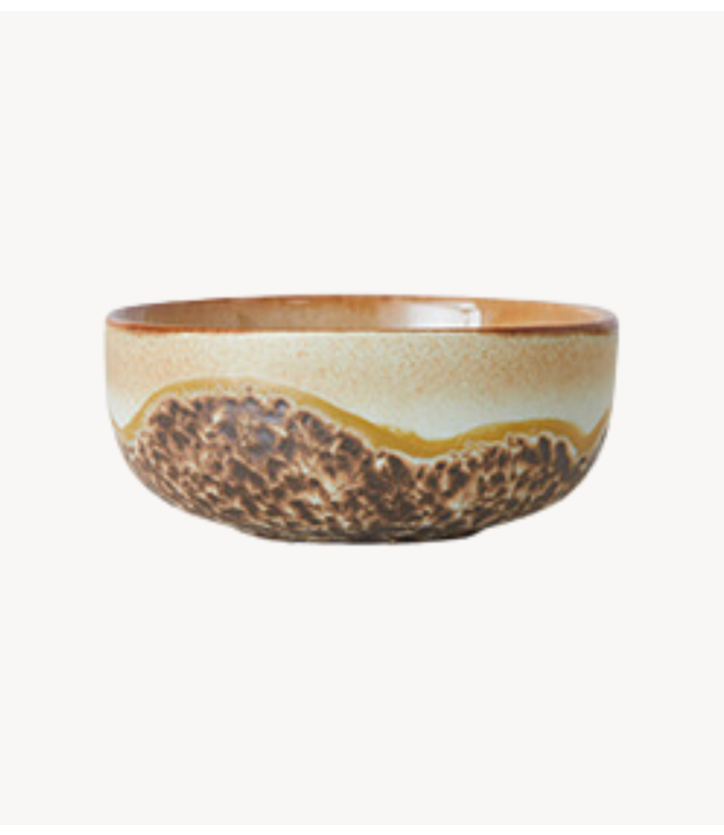 HKLIVING Kom 70s ceramics: tapas bowl shell