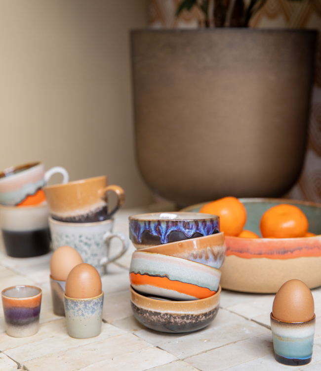 HKLIVING Kom 70s ceramics: tapas bowl fire