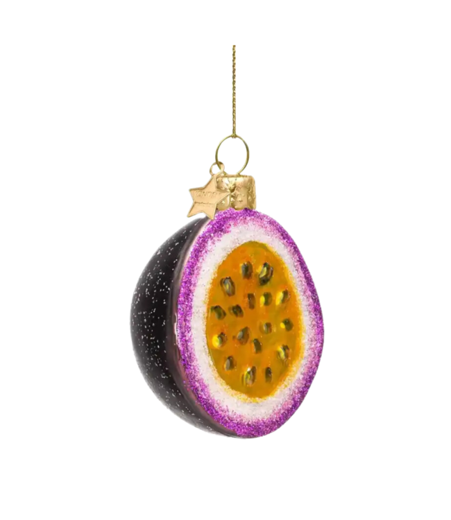 Vondels Ornament glass passion fruit  H7cm