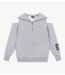 Alix The Label Trui ladies knitted zip collar sweater Soft grey melange