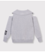 Alix The Label Trui ladies knitted zip collar sweater Soft grey melange
