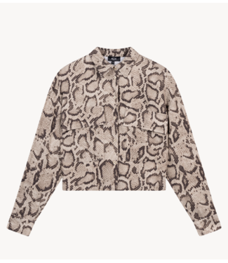 Alix The Label Blouse ladies woven snake twill blouse Camel