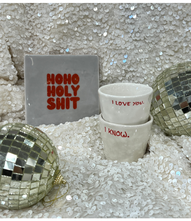 Anna+Nina Mok I Love You Espresso Mug White essential