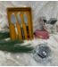 HKLIVING Bestek cheese knives havana (set of 3)