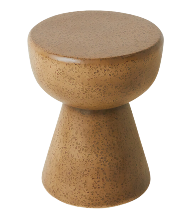 HKLIVING Bijzettafel Terrazzo side table pebble