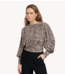 Studio Anneloes Top Elske leopard top latte/black