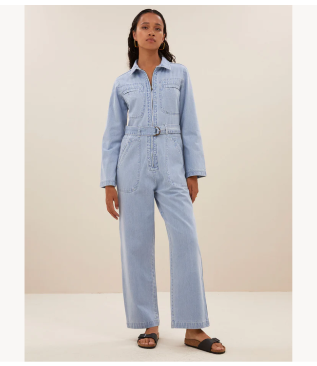 BY-BAR Jumpsuite louise denim suit light denim