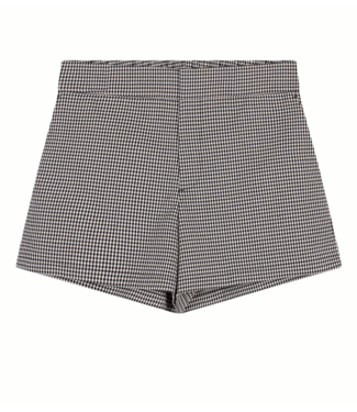 Alix The Label Broek ladies woven boucle shorts  black/white