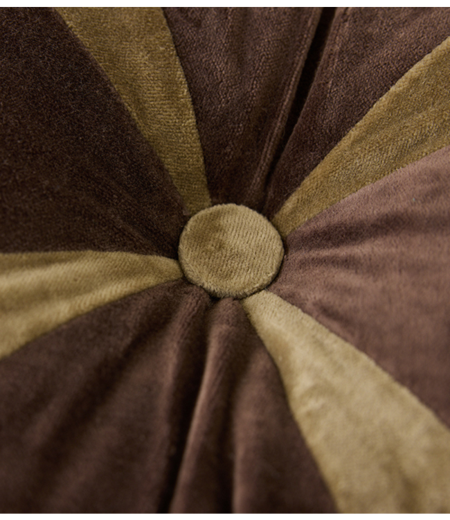 HKLIVING Kussen Velvet brown cushion (50x30cm)