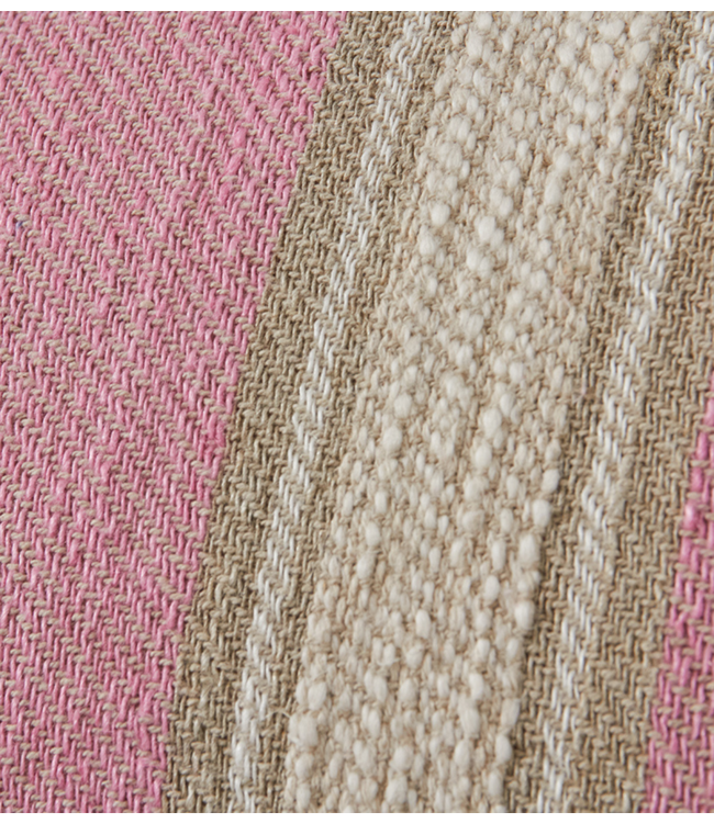 HKLIVING Kussen Woven striped cushion blush  (60x40cm)
