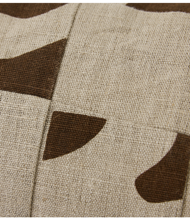 HKLIVING Kussen Natural patched cushion  (70x30cm)