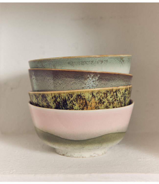 HKLIVING Kom 70s ceramics: ramen bowl, ascend (set of 2)