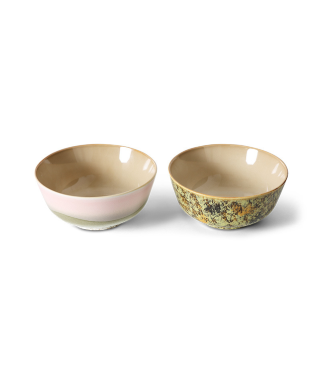 HKLIVING Kom 70s ceramics: ramen bowl, ascend (set of 2)