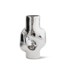 HKLIVING Vaas Gleam glass high vase, chrome