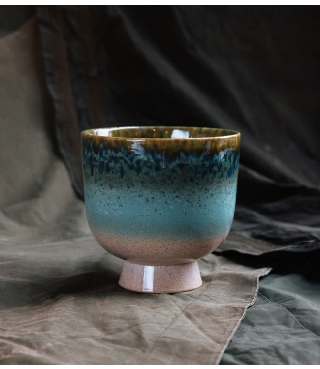 HKLIVING Pot Retro flower pot lagoon