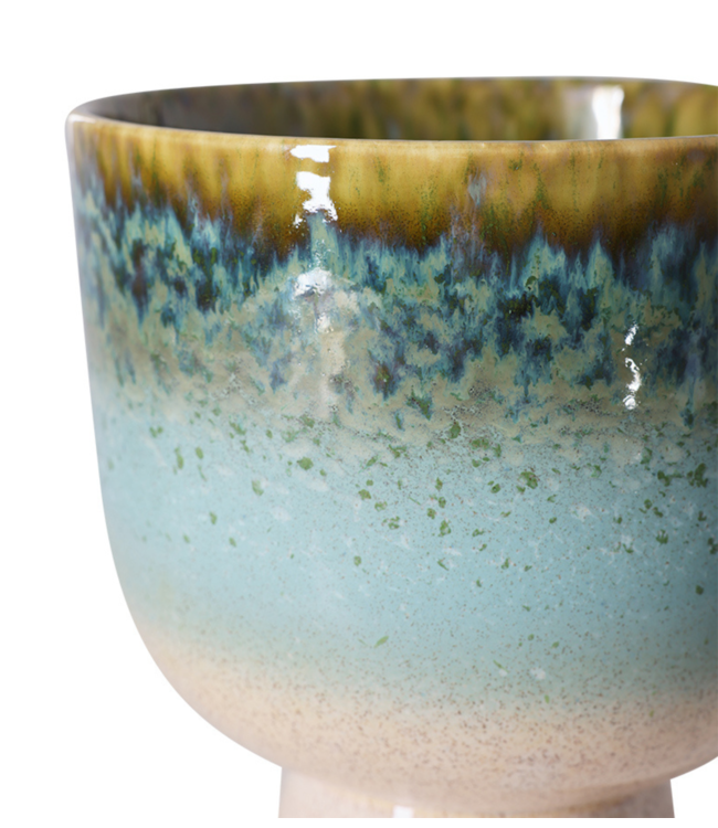 HKLIVING Pot Retro flower pot lagoon