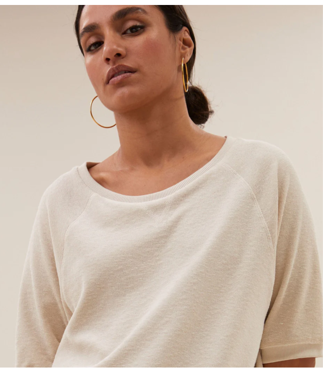 BY-BAR T-shirt neva slub top NOOS