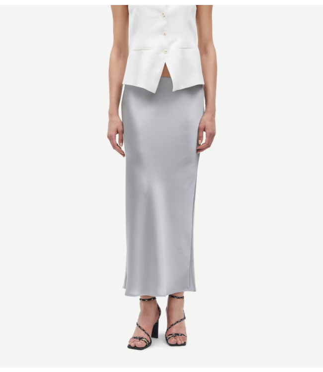 Samsøe Samsøe Rok SAAGNETA LONG SKIRT 12956 LIMESTONE