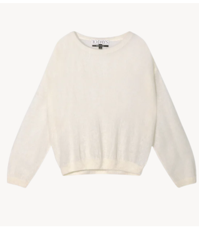 10DAYS Trui KNIT SWEATER ecru 10DAYS365