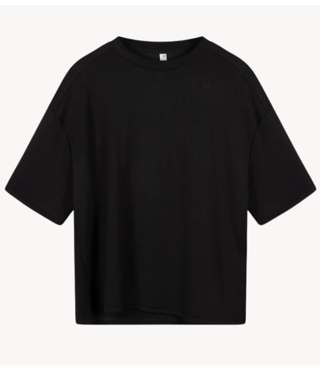 10DAYS Top soft scuba tee black 10DAYS 365