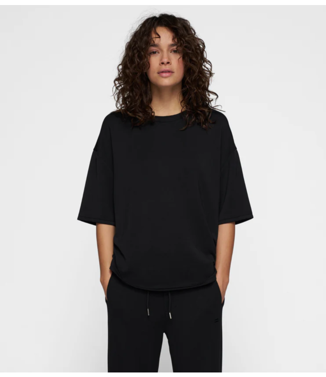 10DAYS Top soft scuba tee black 10DAYS 365