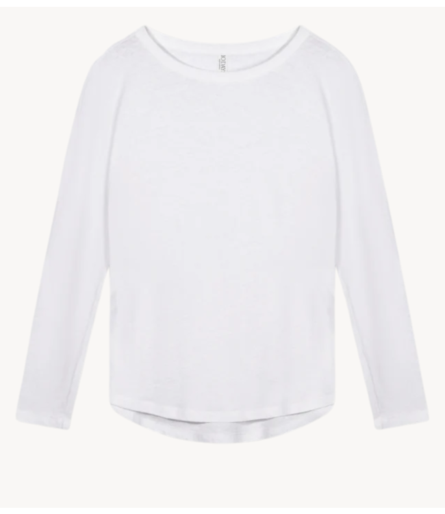 10DAYS Top long sleeve linen 10DAYS365 white