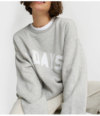 10DAYS Trui The statement sweater light grey melee 10DAYS365