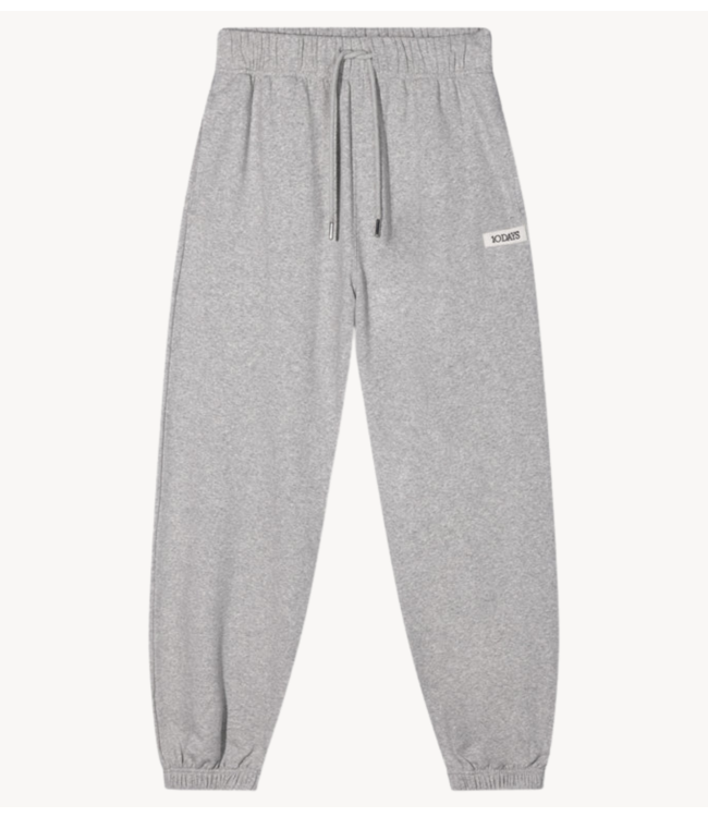 10DAYS Broek Bar jogger fleece light grey melee 10DAYS365