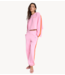 Alix The Label Broek ladies knitted side stripe sweat pants pink