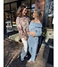 Alix The Label Broek ladies woven chambray denim pants