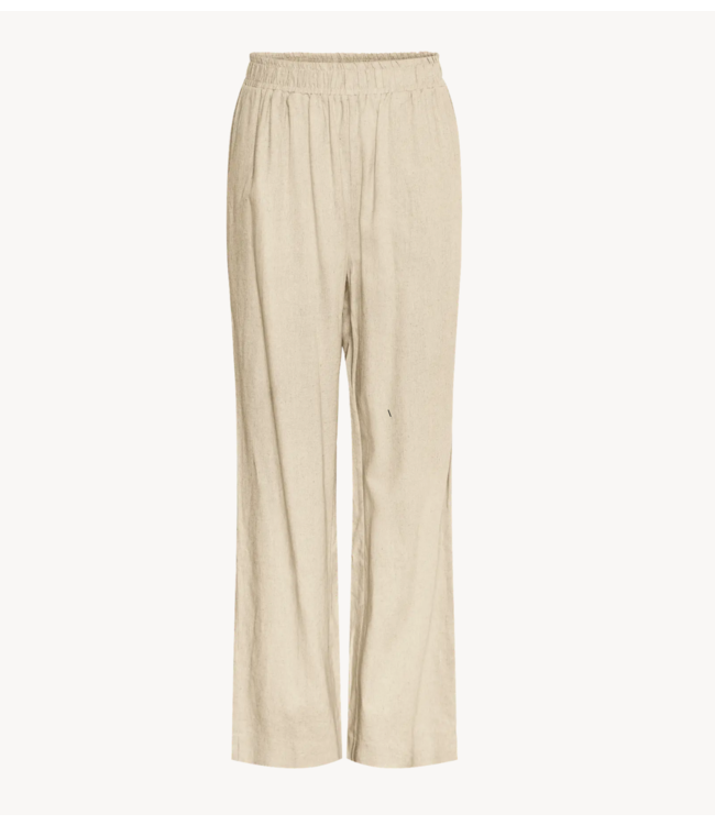 Y.A.S Broek YASFLAXY HW LINEN PANT NOOS