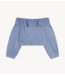 Alix The Label Blouse ladies woven chambray off shoulder denim blouse