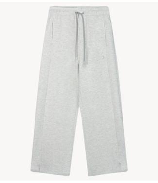 10DAYS Broek soft scuba pants white grey melange