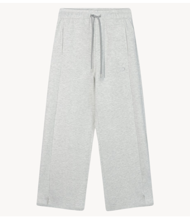 10DAYS Broek soft scuba pants white grey melange