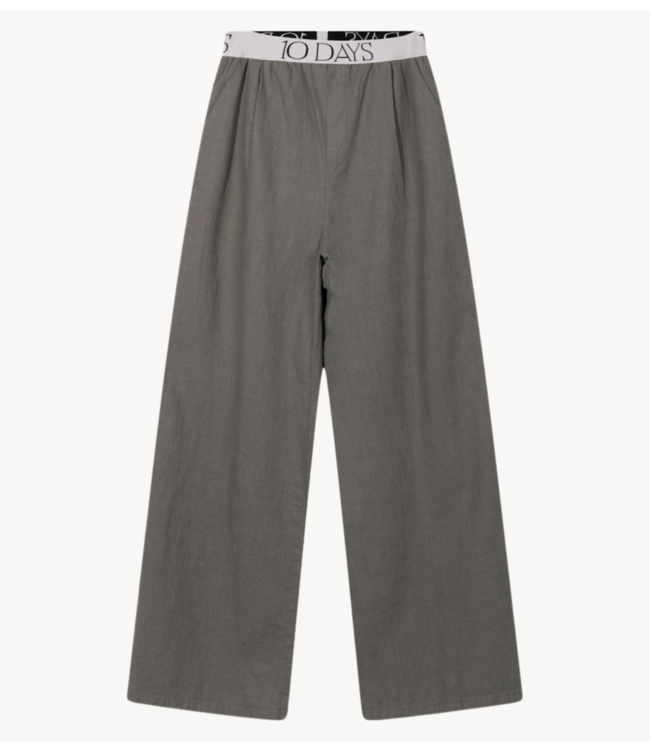10DAYS Broek wide leg pants oil