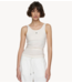 10DAYS Top ballet top back scoop ecru