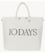 10DAYS Tas canvas shopper ecru