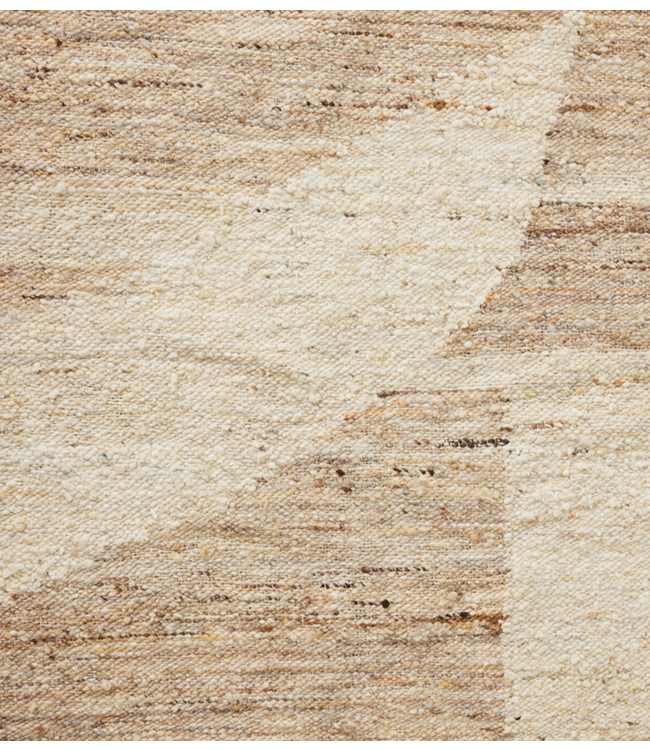 HKLIVING Vloerkleed Woolen rug contour cream 180x280cm