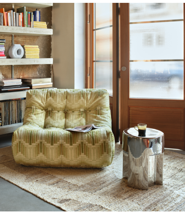 HKLIVING Vloerkleed Woolen rug contour cream 180x280cm