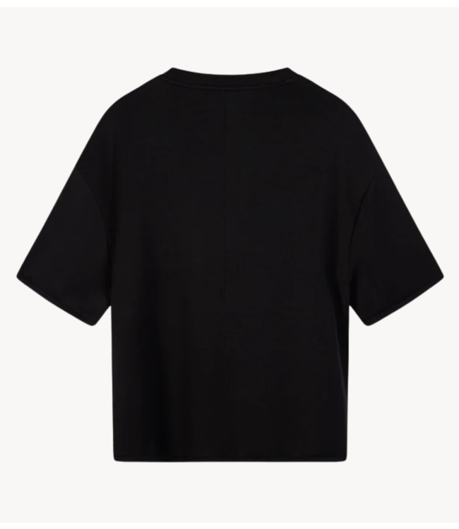 10DAYS Top soft scuba tee black 10DAYS 365