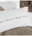Kklup Home Selection Kussen Cushion 35x70  Naturel i love you