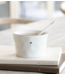 Kklup Home Selection Mok Mug White natural shape/black  heart 9x6 cm 150  ml
