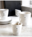 Kklup Home Selection Mok Mug White natural shape black  heart 9 x 9 cm