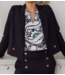 Studio Anneloes Blazer Bing bonded blazer dark blue