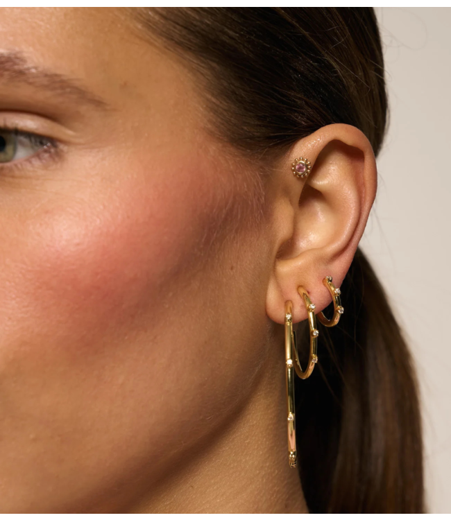 Anna+Nina Oorbellen Large Lumière Hoop Earrings